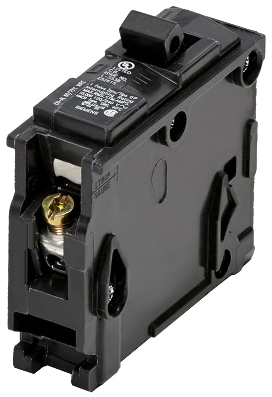 15 Amp Single Pole Circuit Breaker for Residential Electrical Panels
