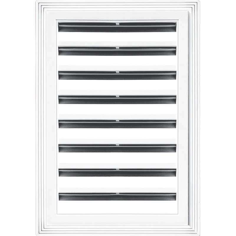 Rectangular Gable Vent, White, 12 x 18 In.