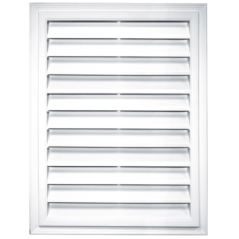 Rectangular Gable Vent, White, 18 x 24-In.