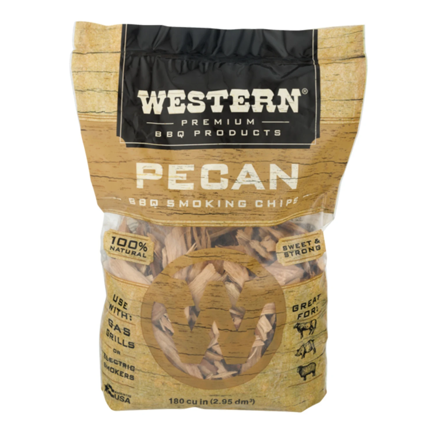 180 Cu. In. Pecan Wood Smoking Chips For Grilling And Smoking