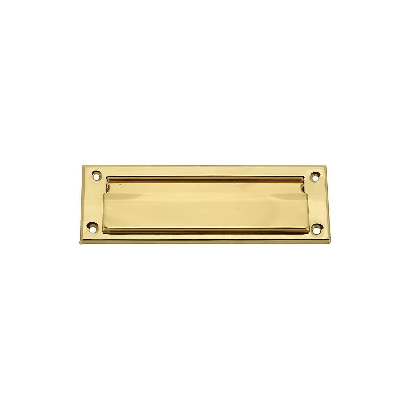 Polished Brass Mail Slot, 1.5 Inches by 7 Inches