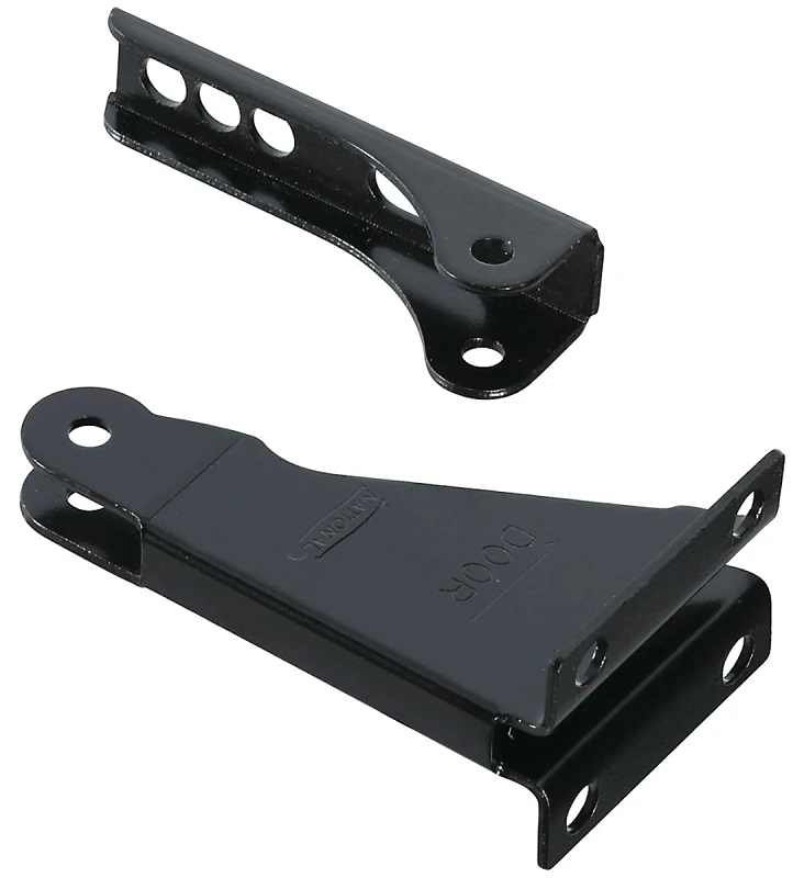 N266221 Black Steel Door Closer Parts Kit With Brackets And Screws