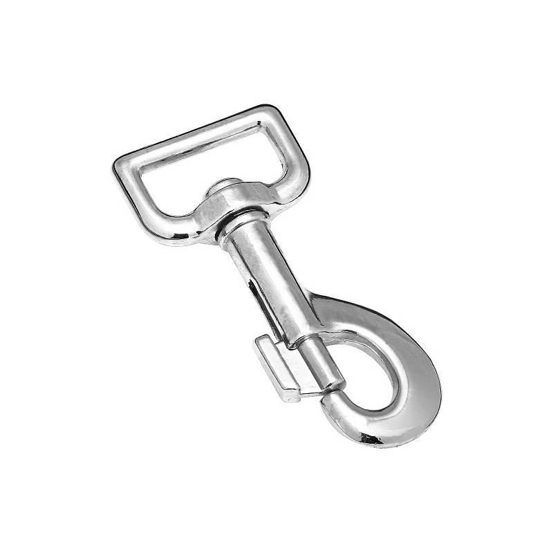Nickel Plated Bolt Snap with Loop Swivel Eye, 1 Inch by 3.125 Inch