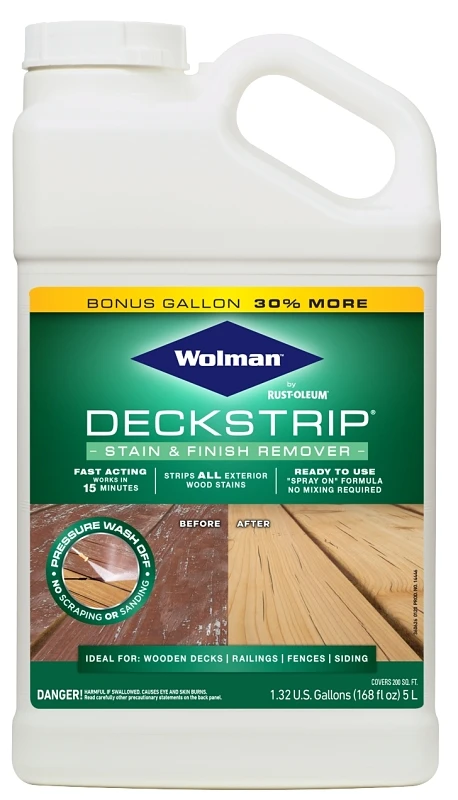 Deckstrip 1.32 Gallon Stain & Finish Remover For Exterior Wood