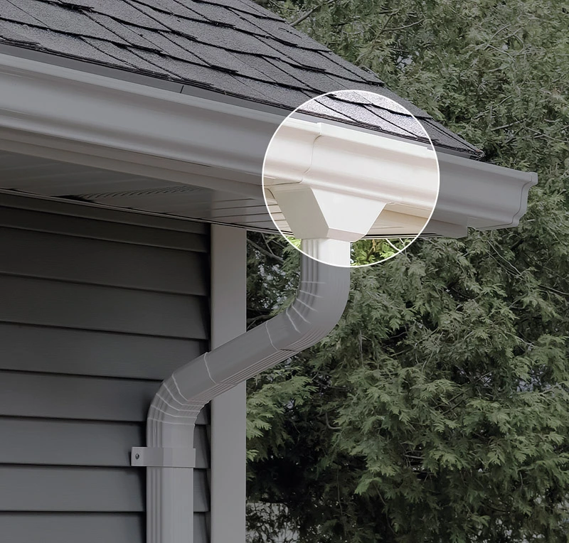 GUTTER DROP OUTLET WHITE