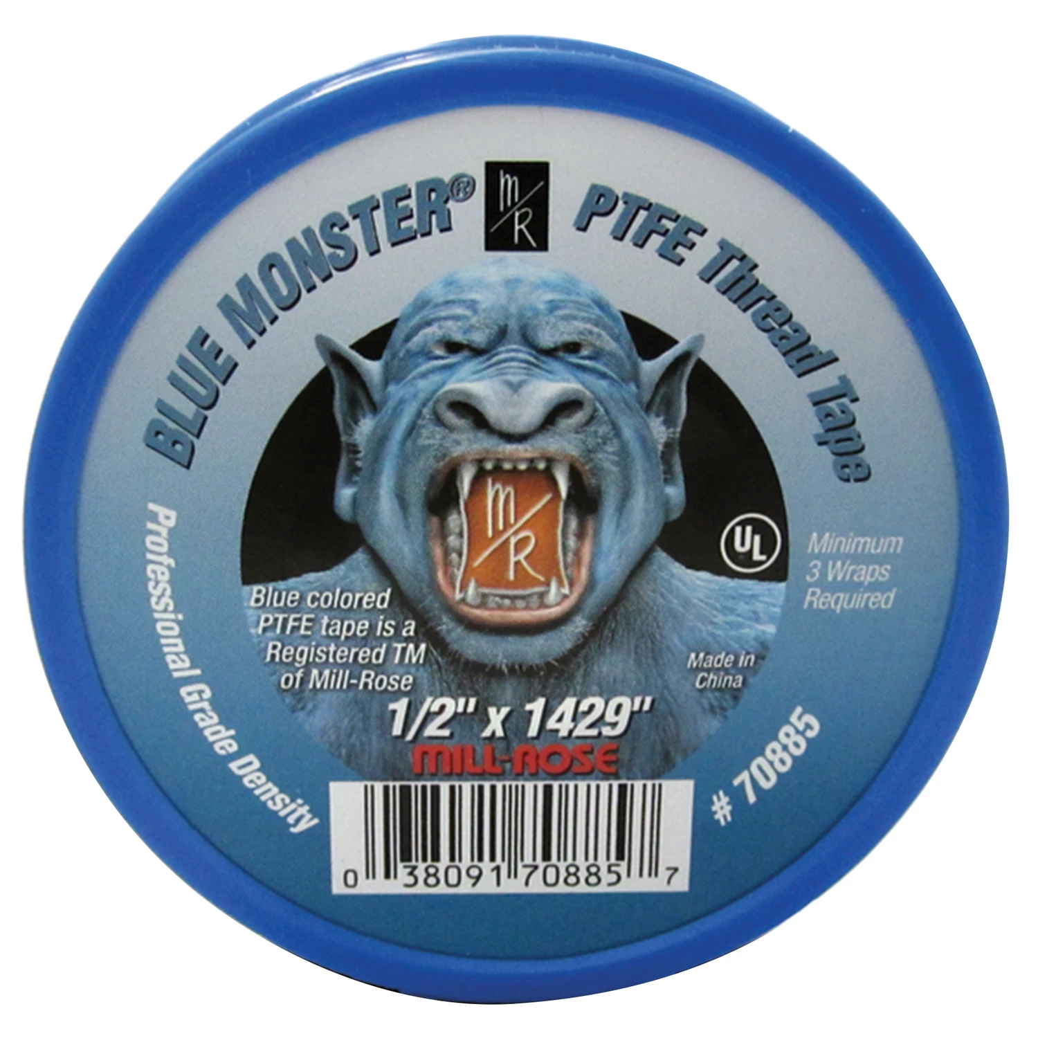 PTFE Pipe Thread Seal Tape, 1/2 Inch Width by 1429 Inch Length