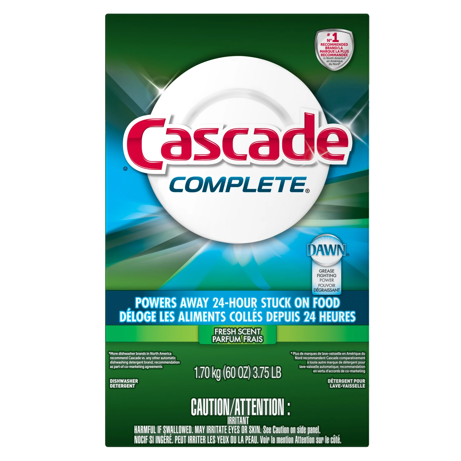 Complete Fresh Scent Powder Dishwasher Detergent 60 Oz. - No Pre-wash Needed