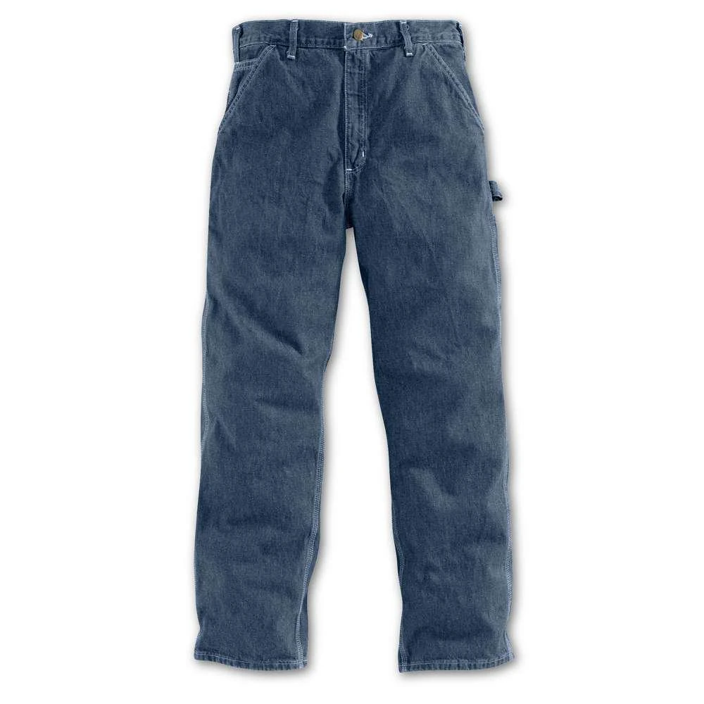Dungaree Work Pants Denim Loose Original Fit Dark Stone Size 40 by 30 Inches