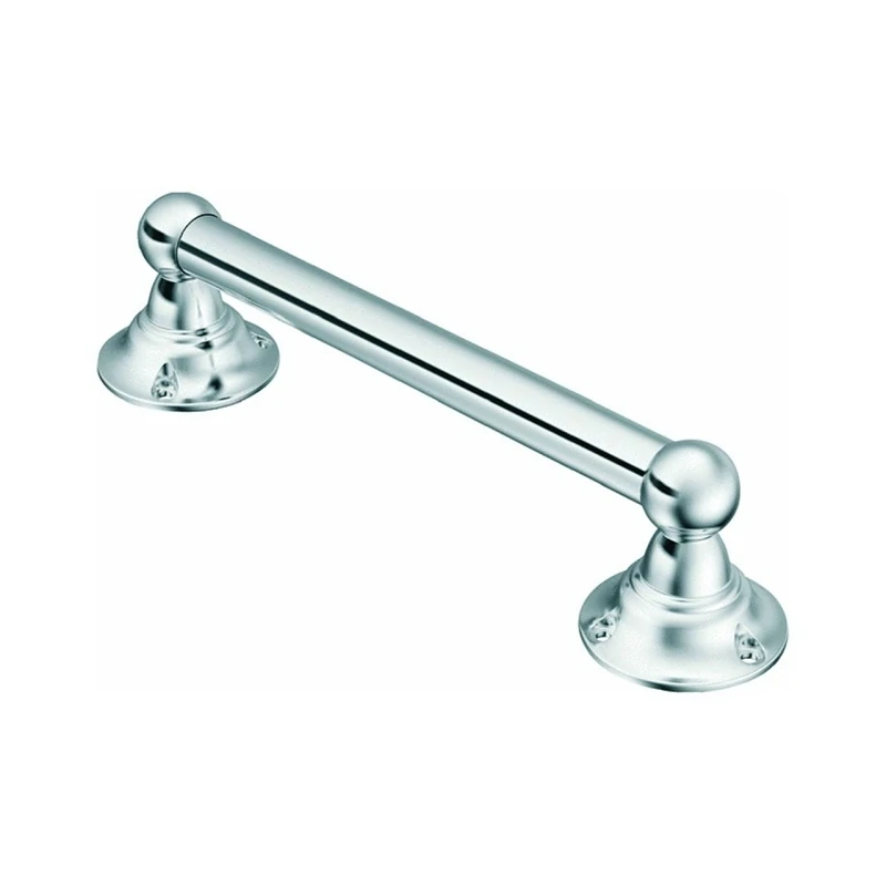 9 In. Designer Hand Grip, Chrome, 300 Lb Capacity