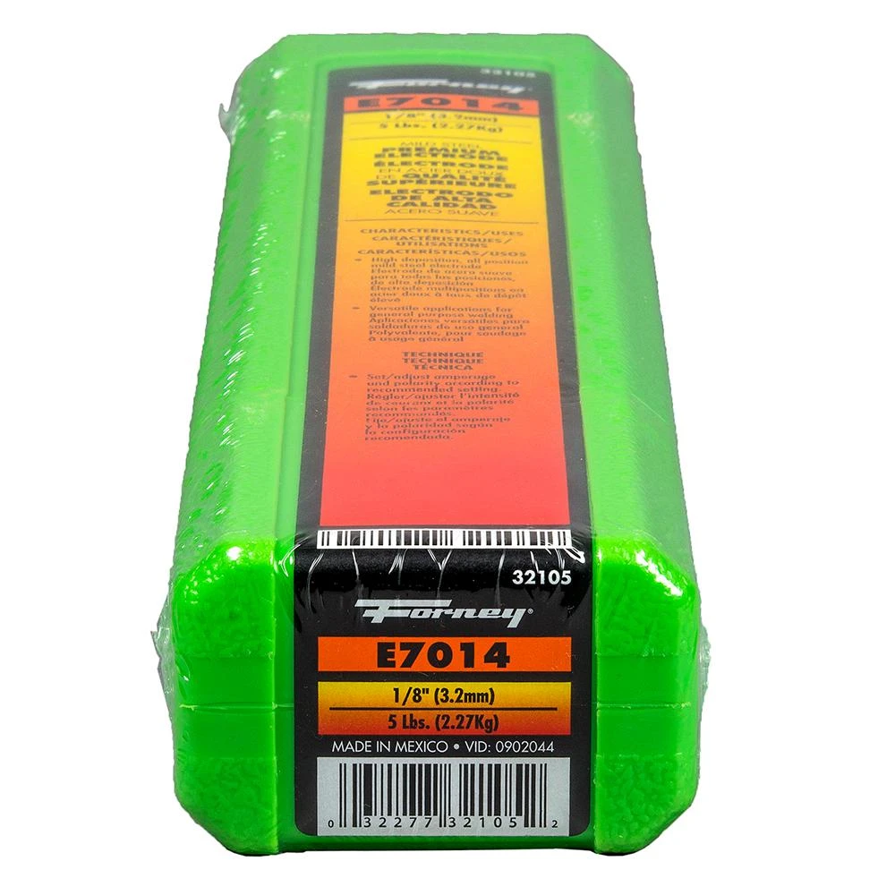 E7014 Welding Rod, 1/8" Diameter, 5 Lbs. Steel Electrode