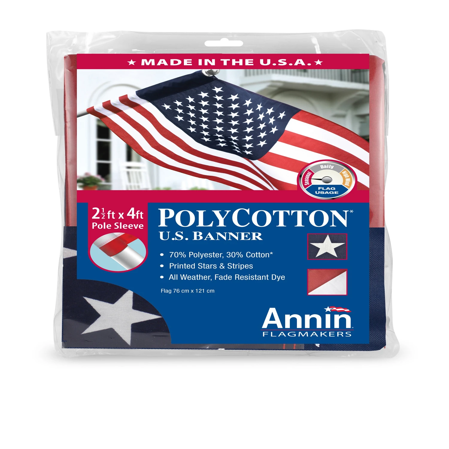 2-1/2x4 Poly Banner