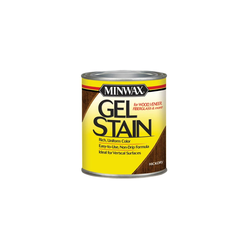 Gel Wood Stain Finish Hickory Color 0.5 Pint Container