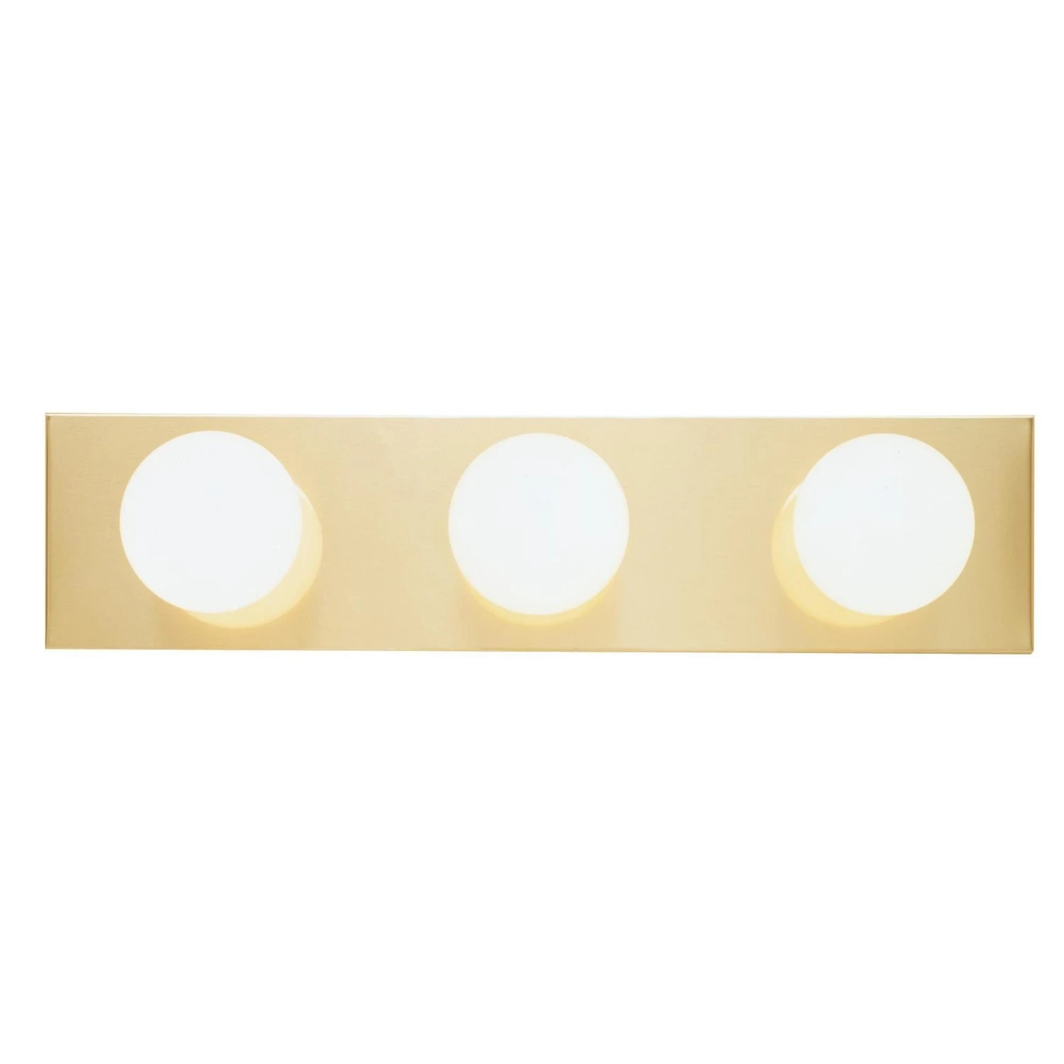 3-Light Bathroom Vanity Light Bar with Brushed Nickel Finish and Frosted Glass Shades