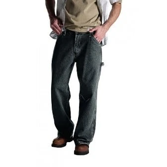Men's Relaxed Fit Carpenter Jeans, Tinted Heritage Khaki, Size 34x30