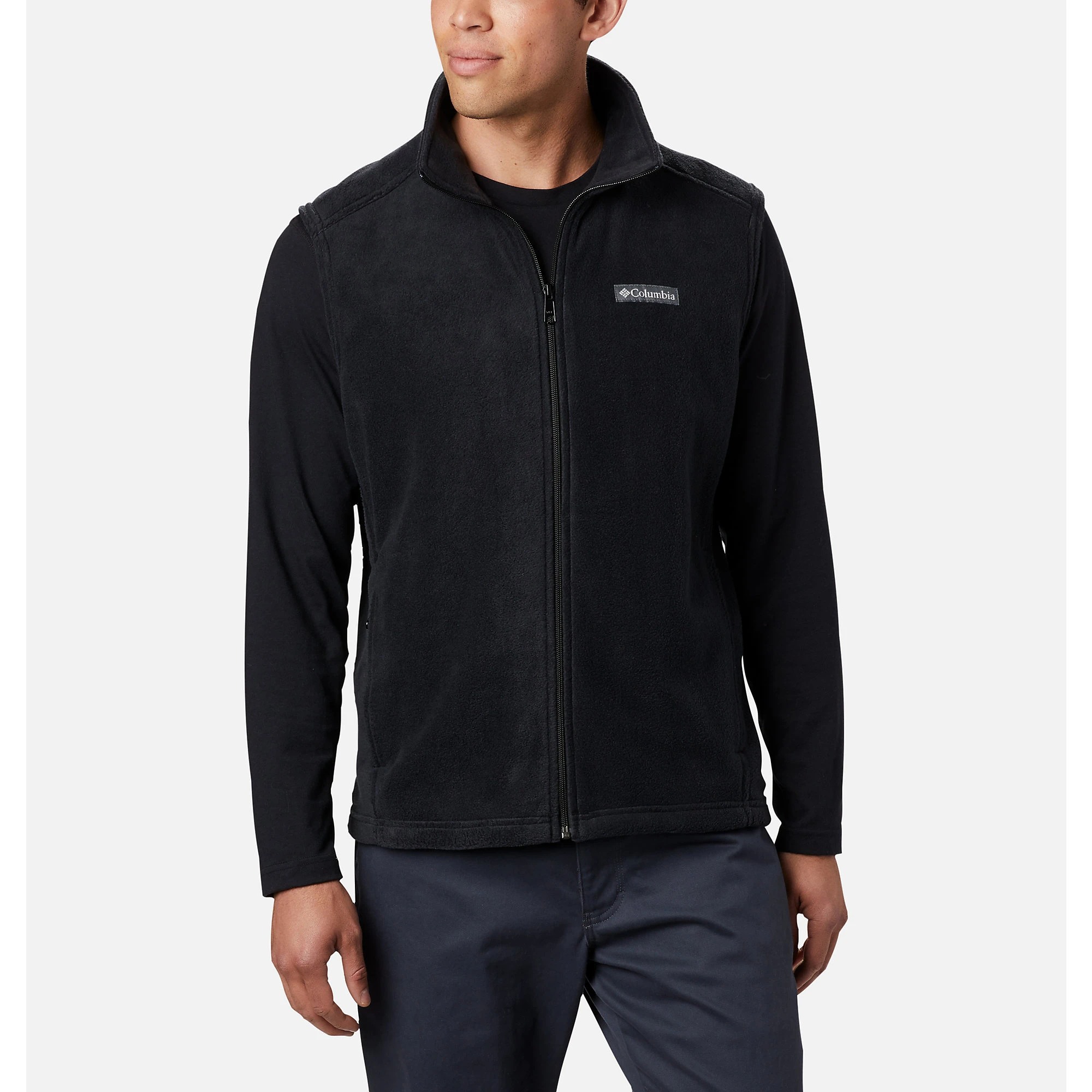 Men's Steens Mountain Fleece Vest - Xxl - Black - Full Zip Design