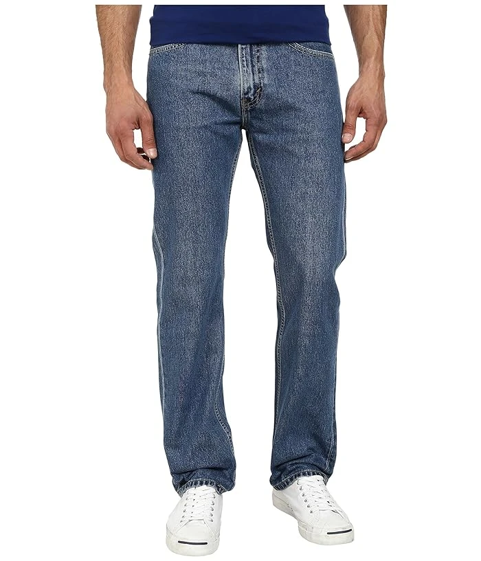 Men's 505 Regular Fit Jeans, Size 31w 34l, Medium Stonewash Blue