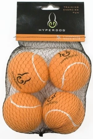 Hyper Pet 0080 4 Count Orange Tennis Balls