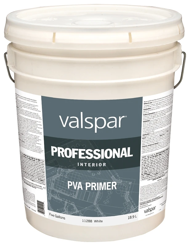 Pro-hide Pva Interior Latex Drywall Primer, White, 5 Gallon Container