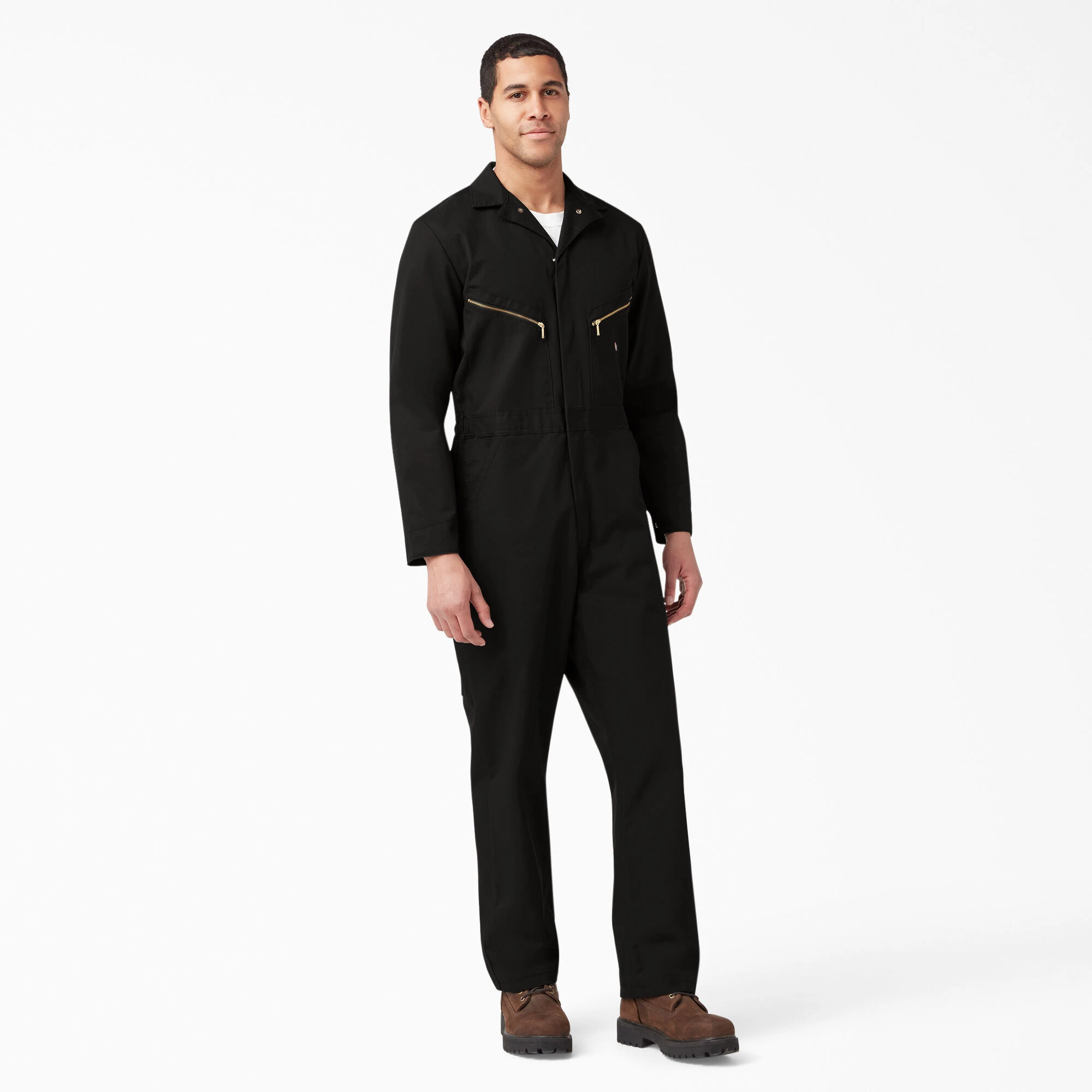 Deluxe Blended Long Sleeve Coveralls, Dark Navy, 3x Large-regular