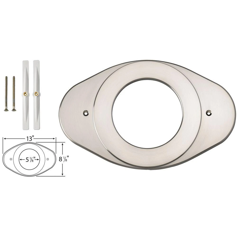 Delta Rp29827ss Stainless Steel Shower Renovation Cover Plate 8-1/8" X 13"