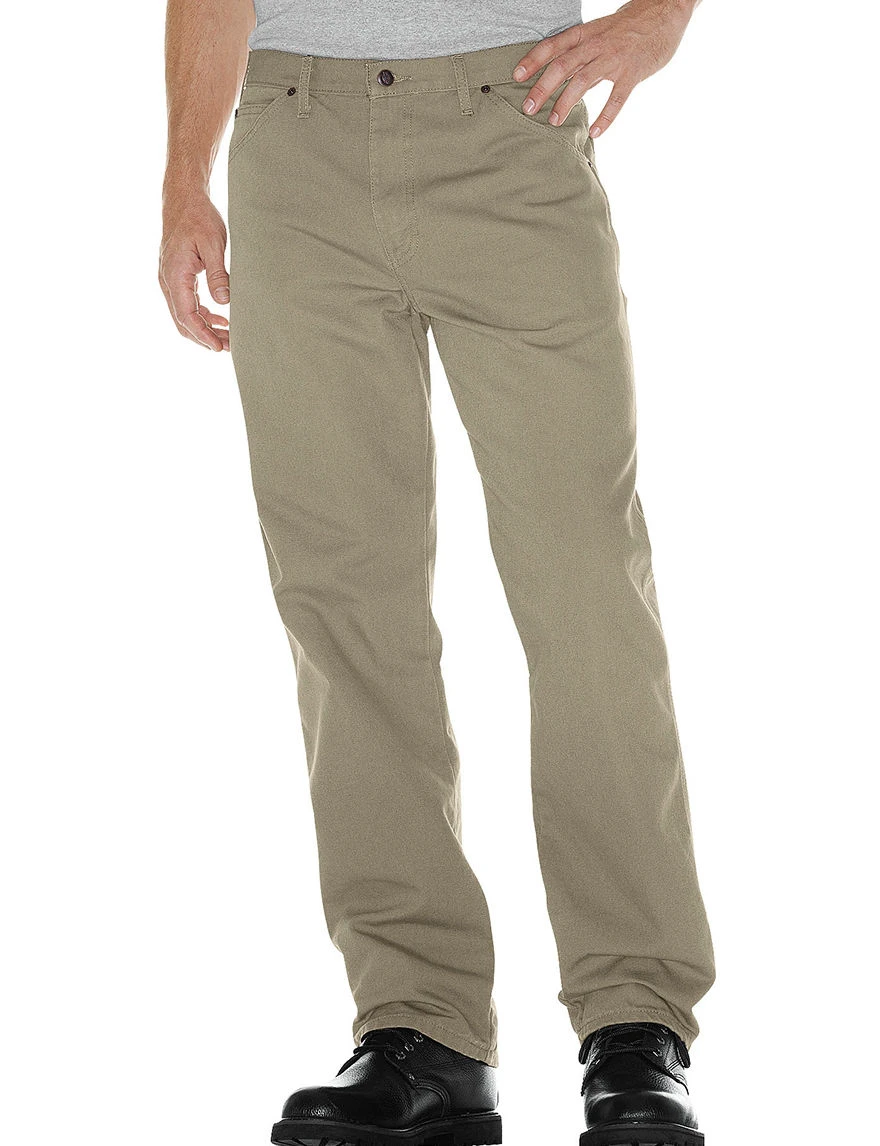 Men's 33 In. X 30 In. Relaxed Fit Straight Leg Carpenter Duck Jean In Desert Sand
