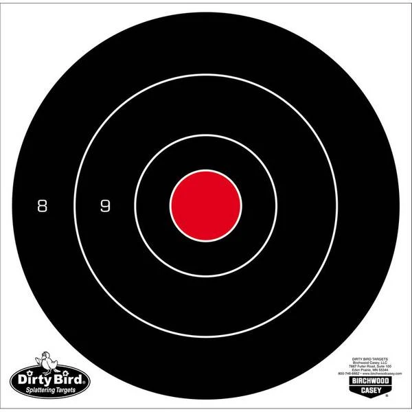 BIRCHWOOD CASEY 35825 B/C TARGET DIRTY BIRD 8 BULL'S-EYE 25 TARGETS