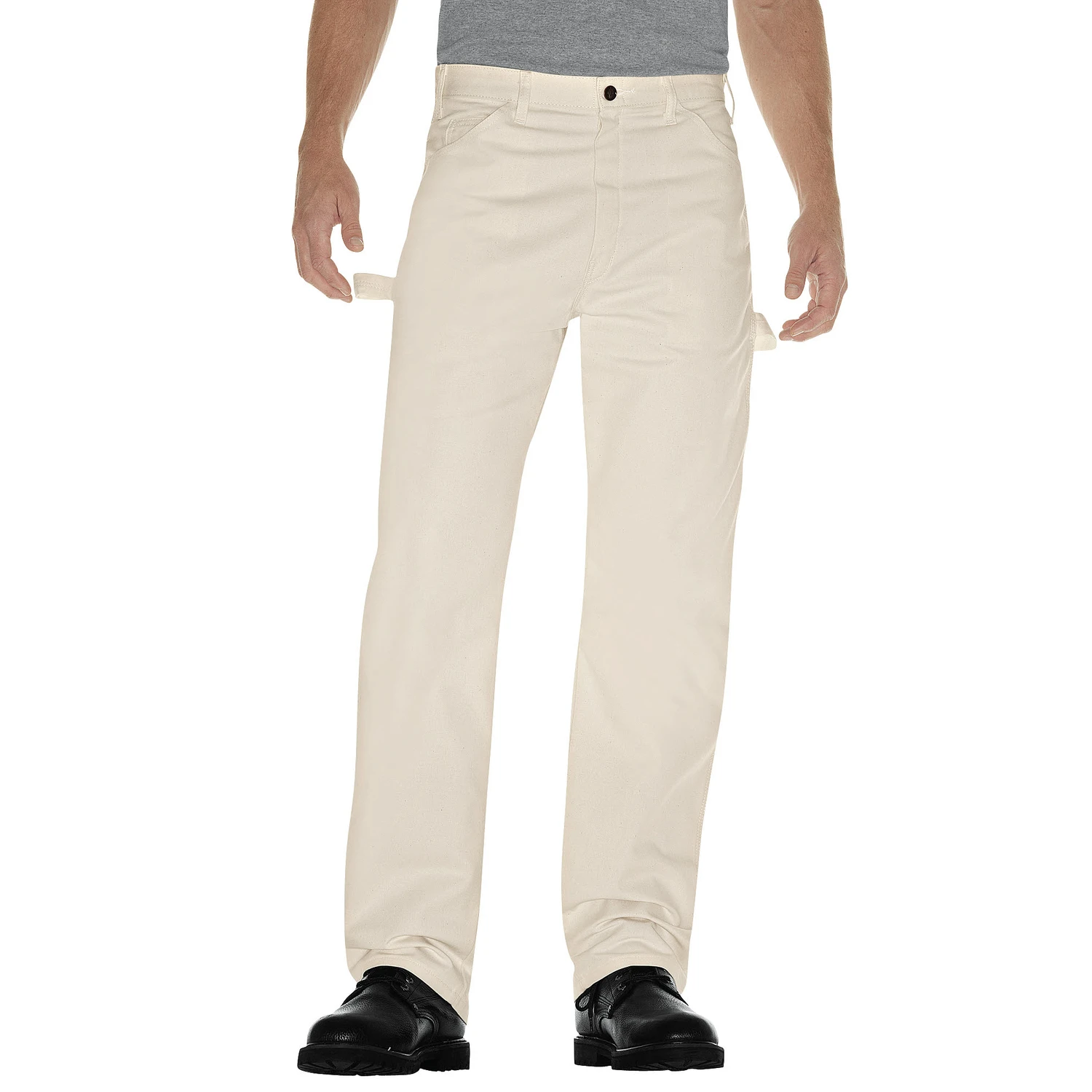Men's Painter's Pants 32x30 Natural - Relaxed Fit, Heavyweight Cotton