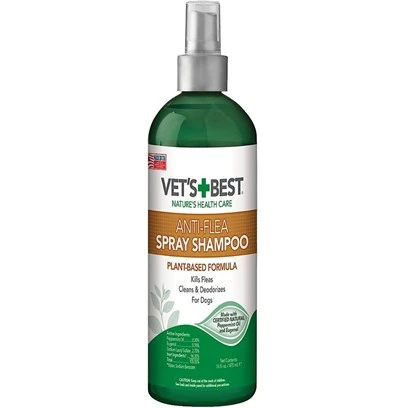 Vet's Best Natural Anti-flea Easy Spray Shampoo For Dogs, 16 Ounce