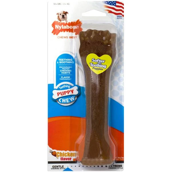 Puppy Bone Souper Flexible Chew Toy For Medium To Large Puppies