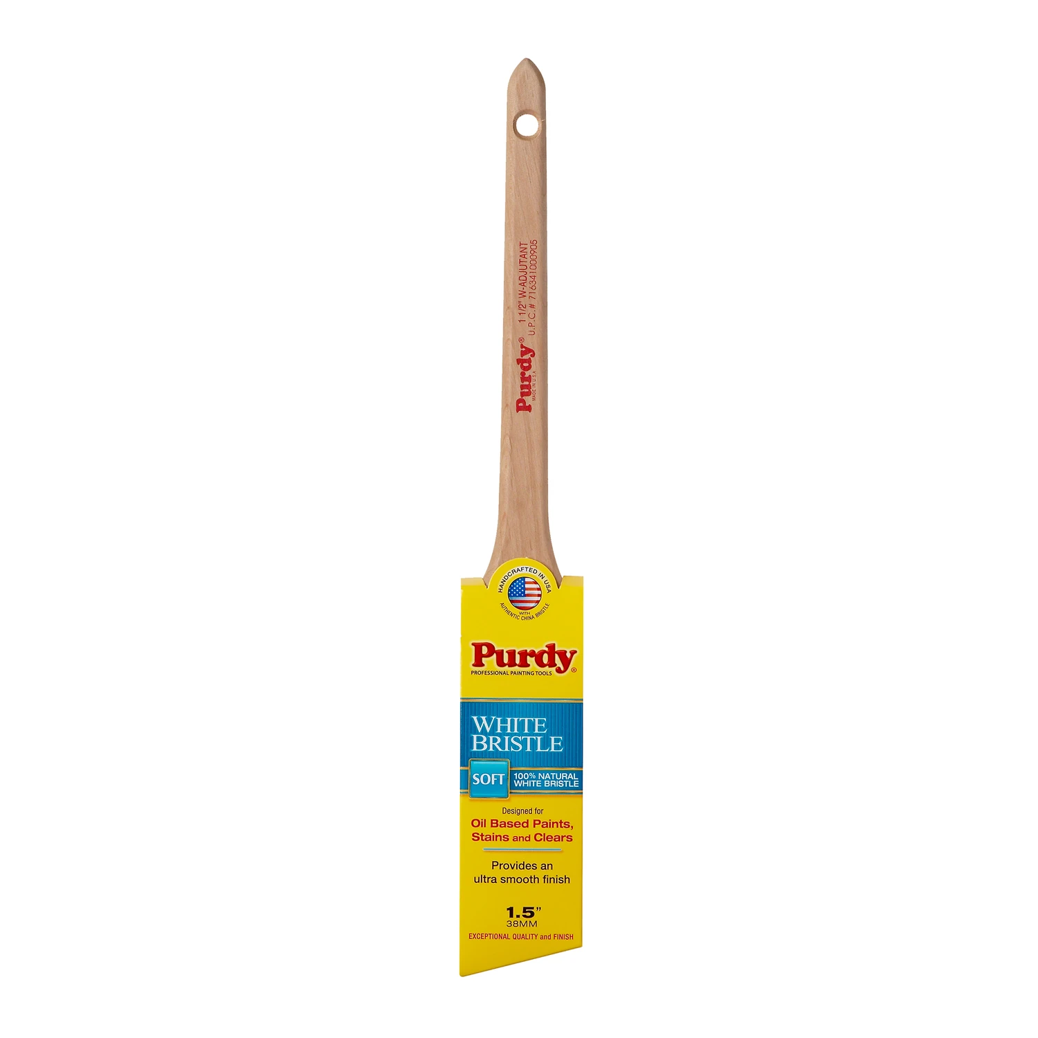 White Bristle Adjutant 1-1/2 In. Soft Angle Trim Paint Brush