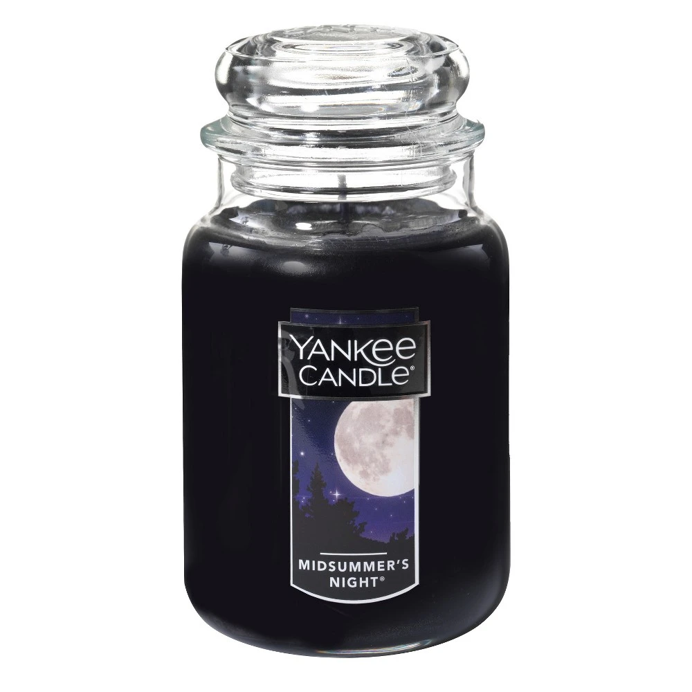 Midsummer Night 22 Oz. Dark Blue Glass Jar With Single Wick