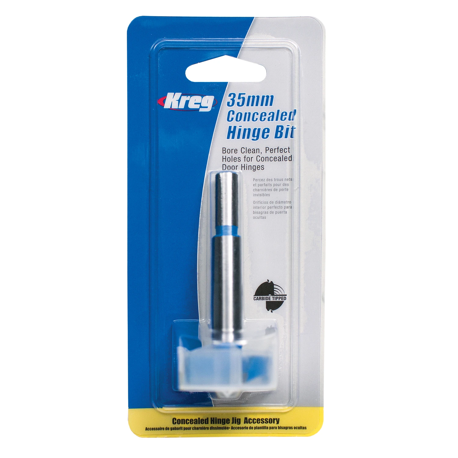 35 Mm X 3-1/4 In. L Carbide Tipped Concealed Hinge Drill Bit