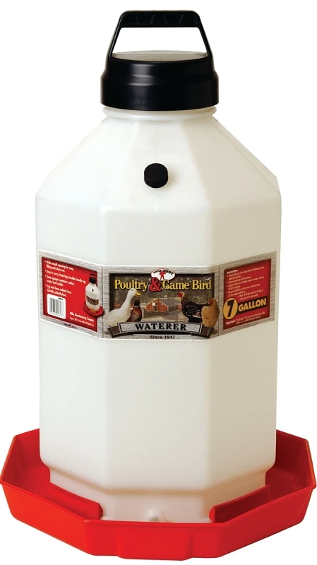 Ppf7 7 Gallon Plastic Poultry Waterer With Automatic Flow