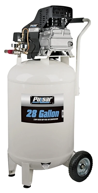 Pce6280 Portable Air Compressor, 28 Gallon, 5 Hp, 125 Psi, 6.4 Cfm
