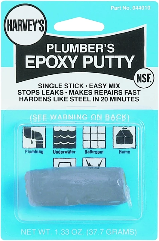 044010 Epoxy Putty, 1.33 Oz Stick, Beige/gray For Plumbing Repairs