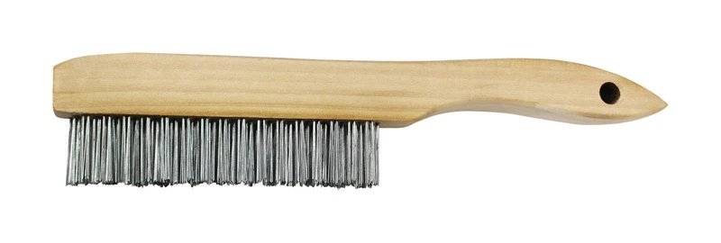 Best Look Wood Shoe Handle Wire Brush