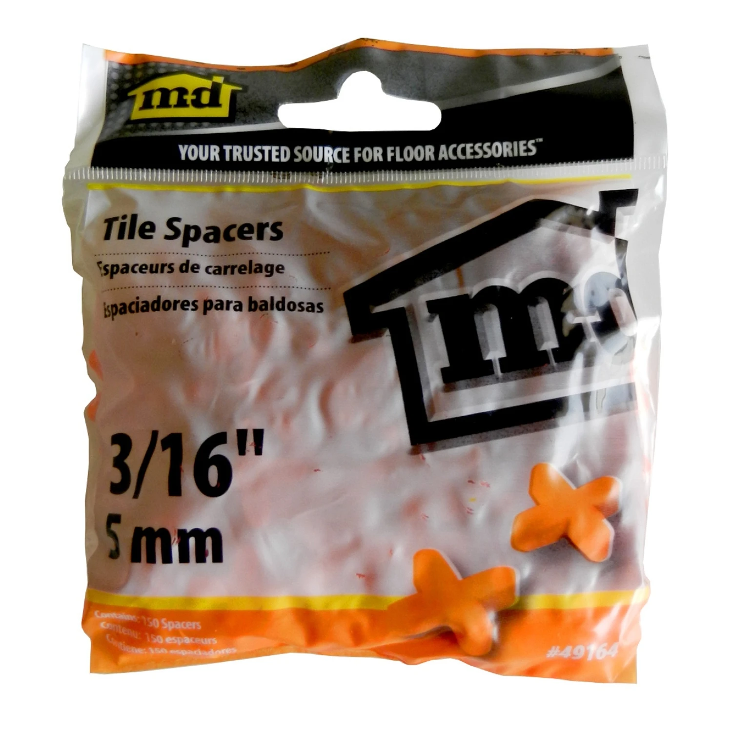 M-d Products 49164 M-d Products 49164 .19 in. Tile Spacers 150-Bag