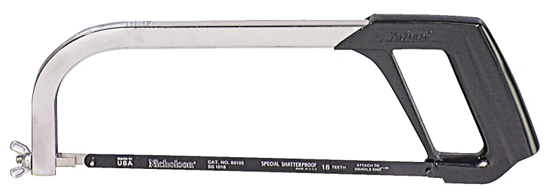 80951 Adjustable Hacksaw Frame, 10-12 Inch Blade, Pistol-grip Handle