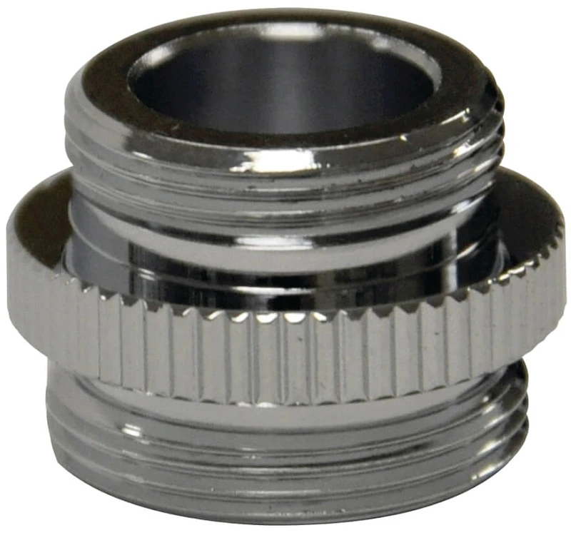 10516 Chrome Dishwasher Aerator Adapter 3/8-18 Ipsm X 55/64-27 Male Thread