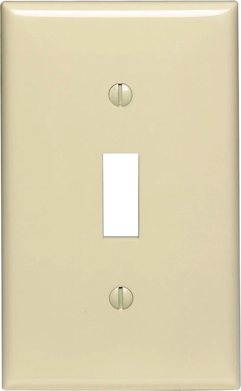 Leviton Ivory 1 gang Nylon Toggle Wall Plate 1 pk