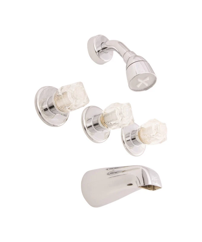 Jocelyn 3-handle Brass Tub And Shower Faucet Model J2700te