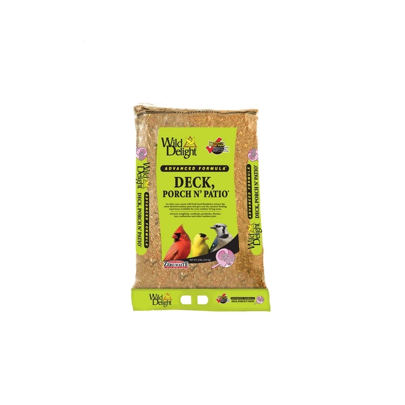 Deck, Porch & Patio Premium Bird Seed, 20 Lb - Model 374200