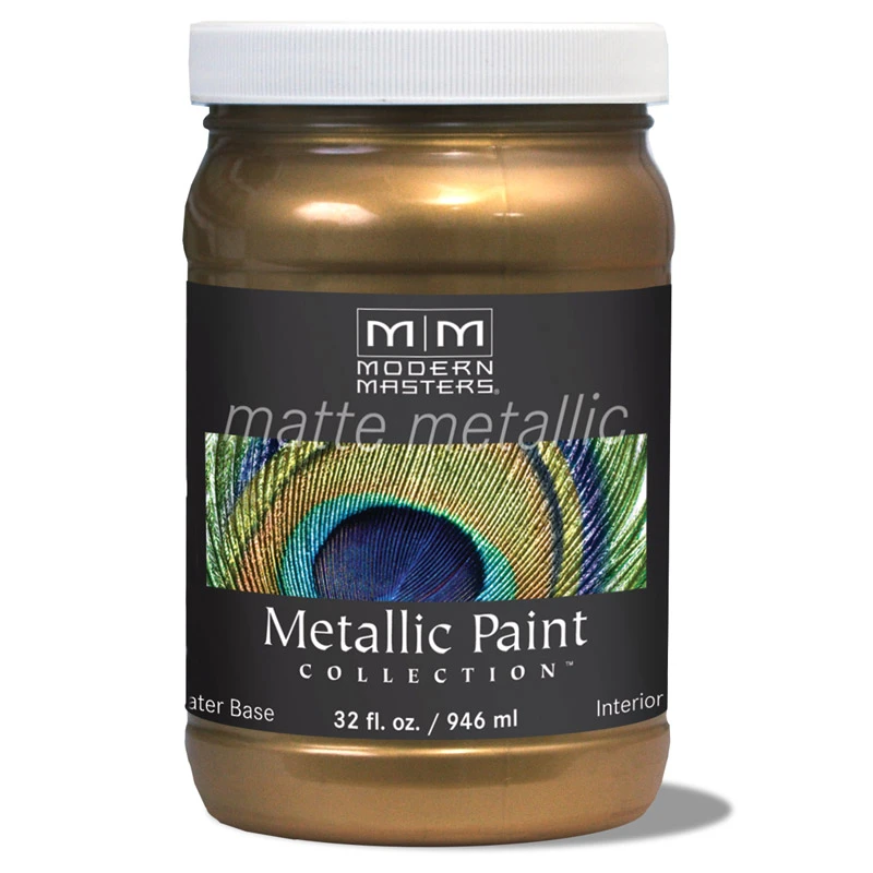 Shimmer Matte Blackened Bronze Metallic Paint 1 Quart - Versatile Finish