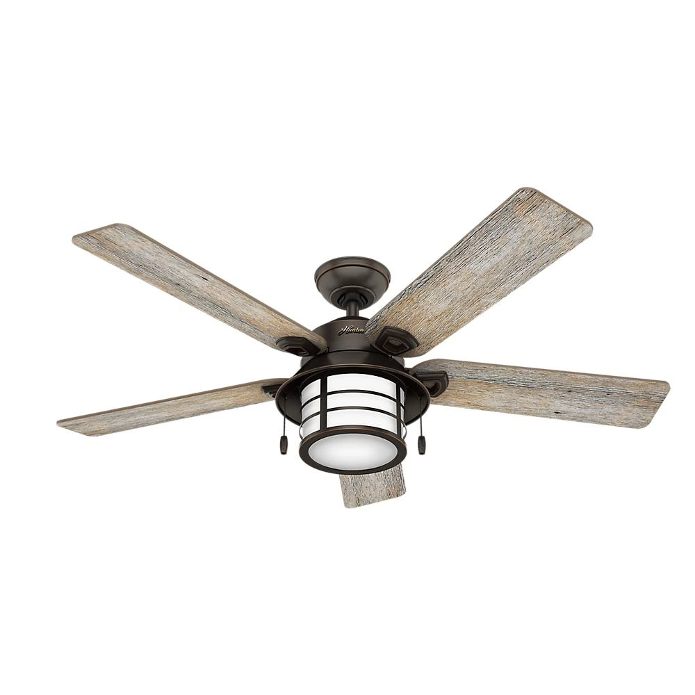 Key Biscayne 54-inch Onyx Bengal Indoor/outdoor Ceiling Fan With Light Kit