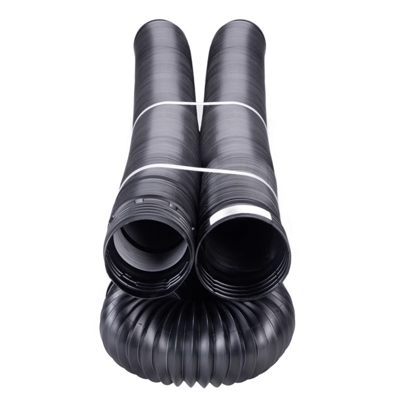 Flex-drain 52001 4 In. X 50 Ft. Polypropylene Solid Drain Pipe