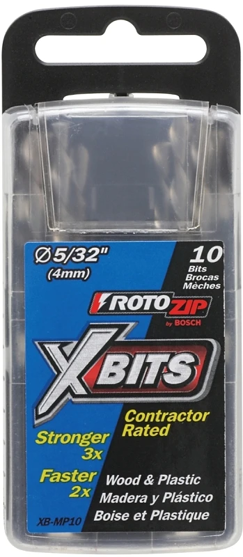 Xb-mp10 Multi-purpose Xbit, 5/32 In Dia, 10 Pack, High-speed Steel