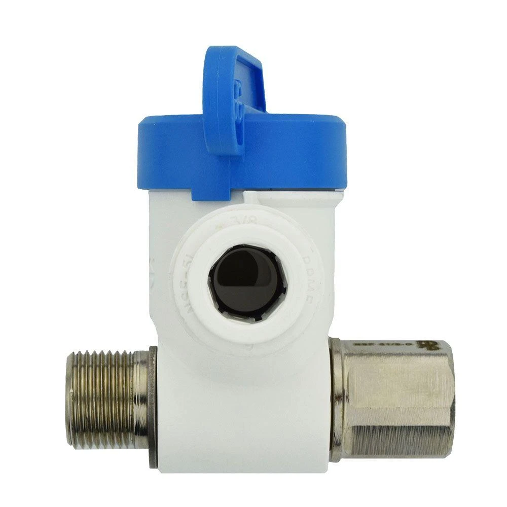 Asvpp2lf 3/8 In. Polypropylene Push-to-connect Angle Stop Valve (10 Pk), White