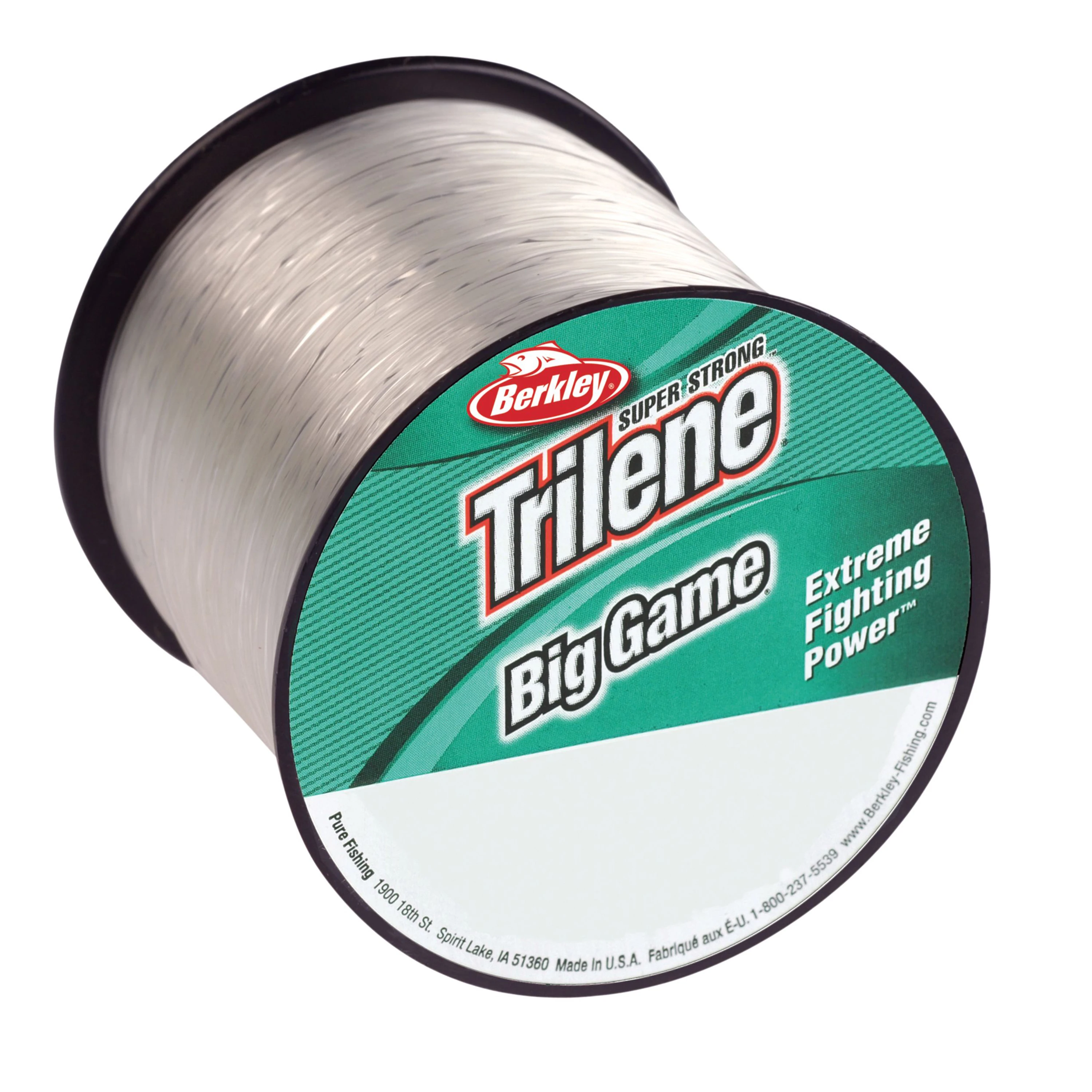 Trilene Big Game Monofilament Fishing Line, 1/4 Lb Spool, 12 Lb Test, 1175 Yards, Clear
