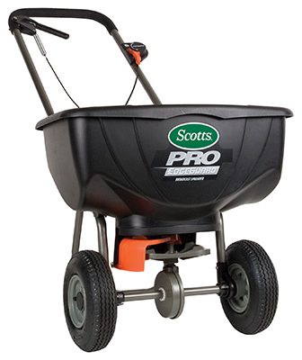 Scotts Turf Builder Pro Edgeguard Broadcast Spreader Model 75901 For 15,000 Sq. Ft.