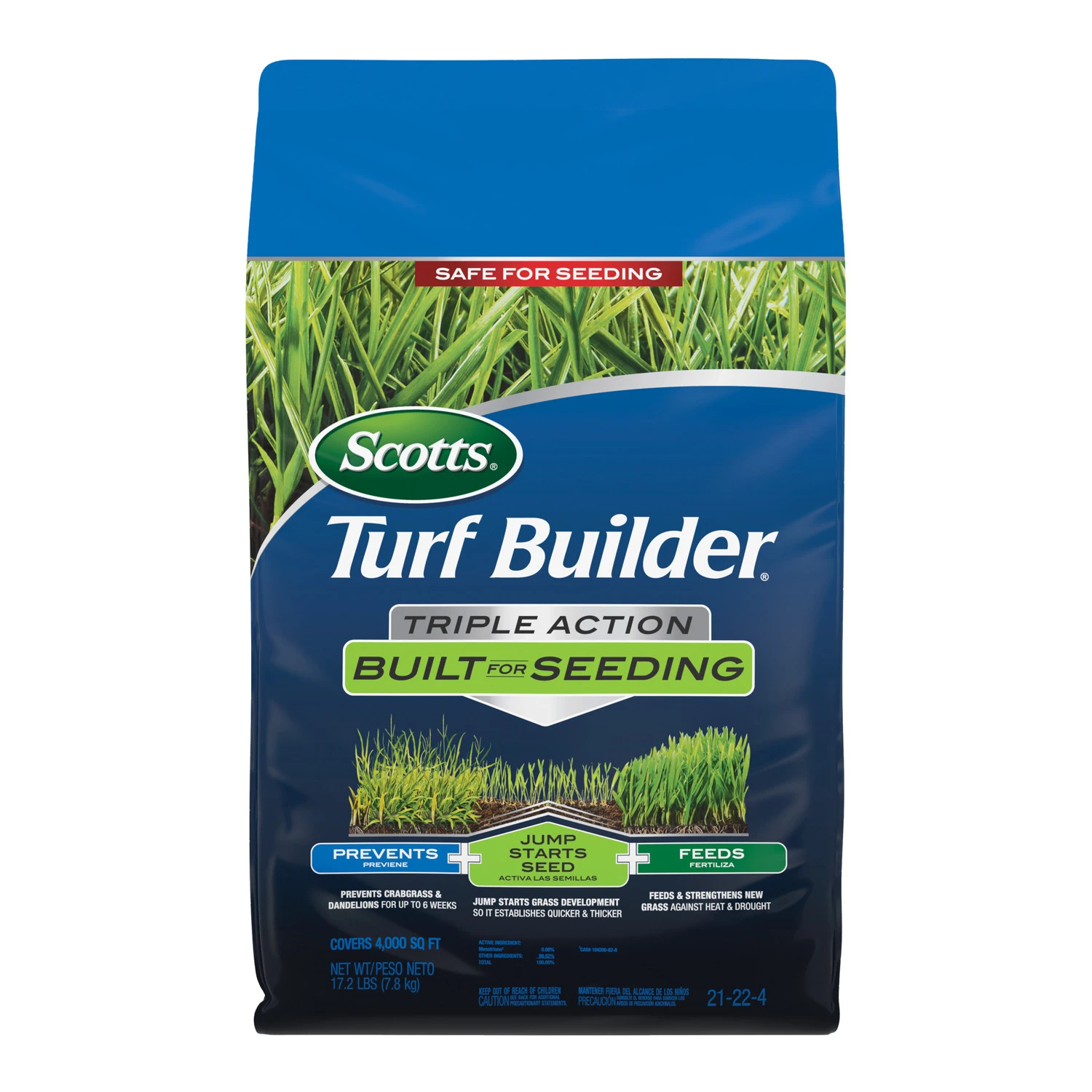 Triple Action Fertilizer 17.2 Lb. For Seeding 4000 Sq. Ft.